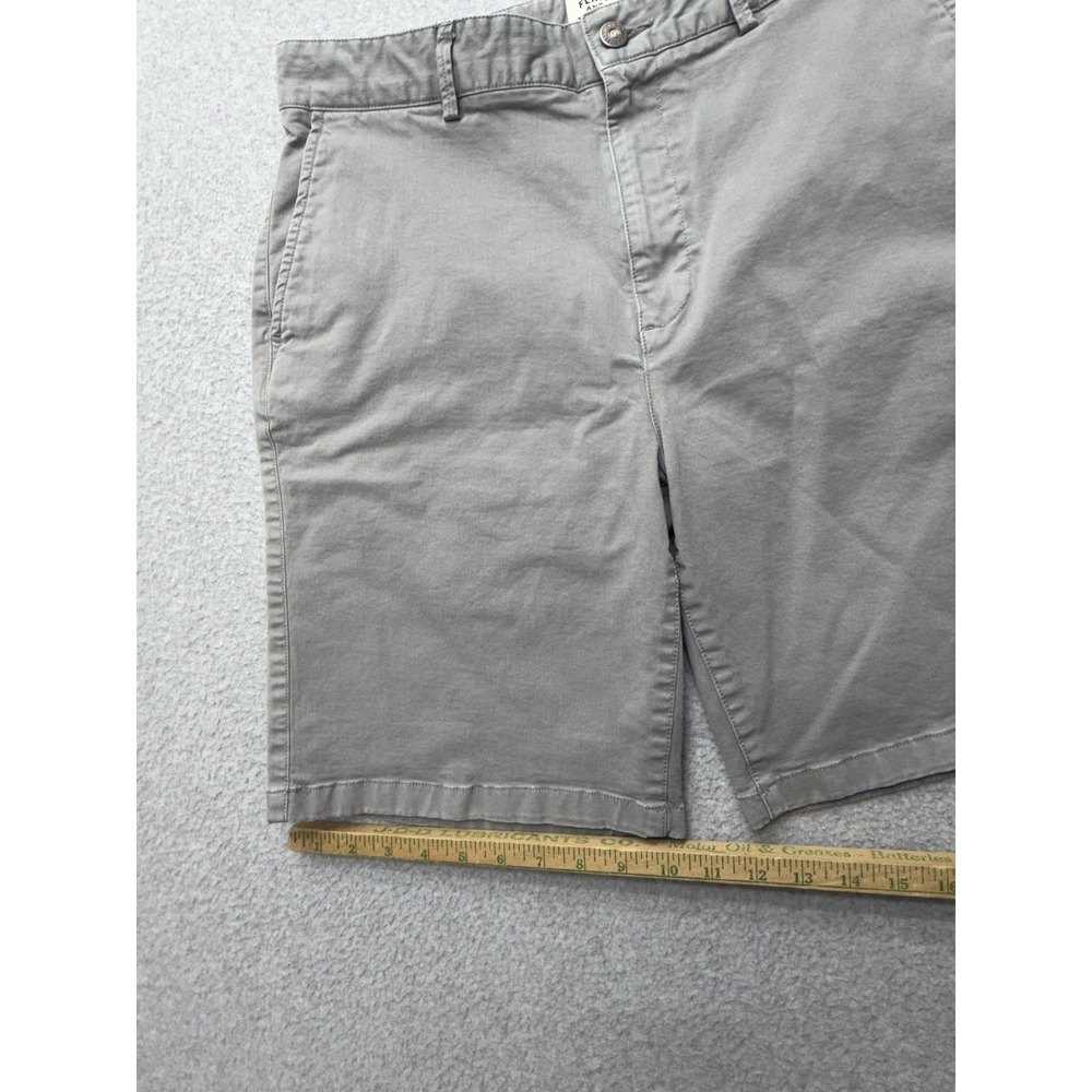 Flint And Tinder Shorts Mens 33 Gray Chino Stretch 11 Inseam Casual Summer - Picture 2 of 9